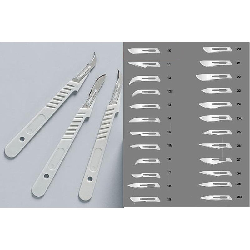 Картинка Скальпель стер с пластм ручкой №15C CERTUS хирург однораз 0 из 1 