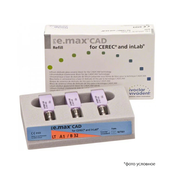 Емакс блоки / IPS e.max Cad Cerec/InLab Blocks LT A1 B32/3 648204 купить